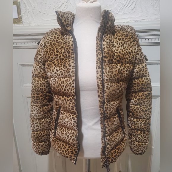 MONCLER BADY CHEETAH HOODED DOWN PUFFER … - Picture 1 of 16
